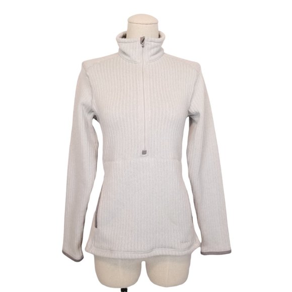 Patagonia Sweaters - Patagonia Women's Half Zip Better Sweater Stripe Marsupial Tailored Gray Sz S